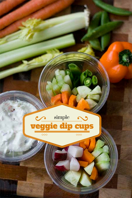 TheInspiredHome.org // Simple Veggie Dip Cups. An easy appetizers for kids or adults for your next social gathering. Who doesn't love veggies & dip? Here's an unique hands-free way to make them.