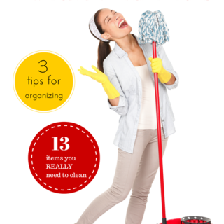 TheInspiredHome.org /// Don't be overwhelmed! Check out our 3 tips for making spring organizing easy & the 13 things you really need to spring clean.