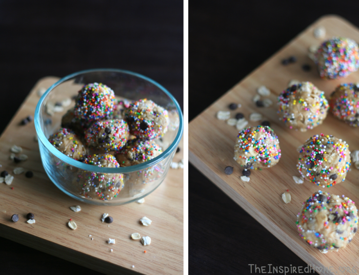 Rainbow Peanut Butter Snack Bites