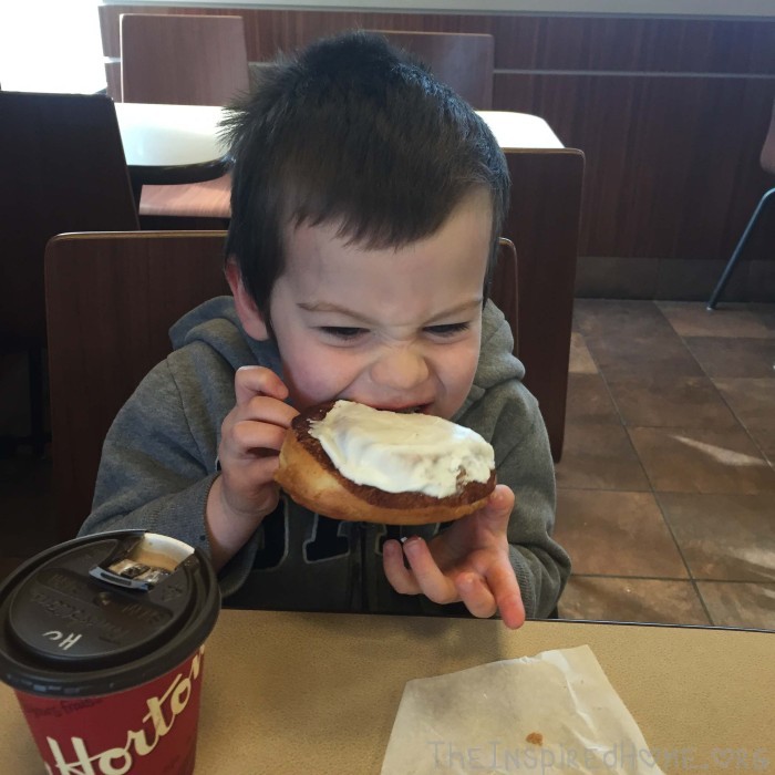 Early Morning Mother and Son Dates Donut Date