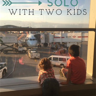 TheInspiredHome.org // Flying Solo with Two Kids.