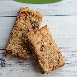 TheInspiredHome.org // Dairy-free chewy granola bars. Can be altered to be nut and tree nut free.