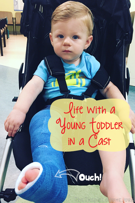 TheInspiredHome.org // Life with a Young Toddler in a Cast