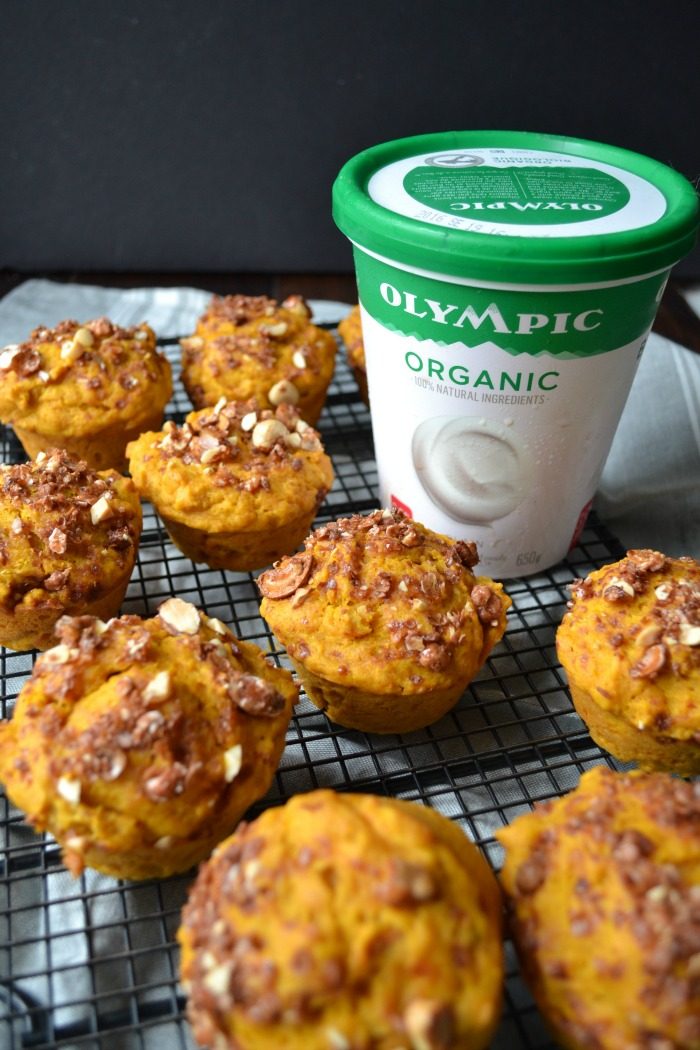 Pumpkin Carrot Praline Muffins