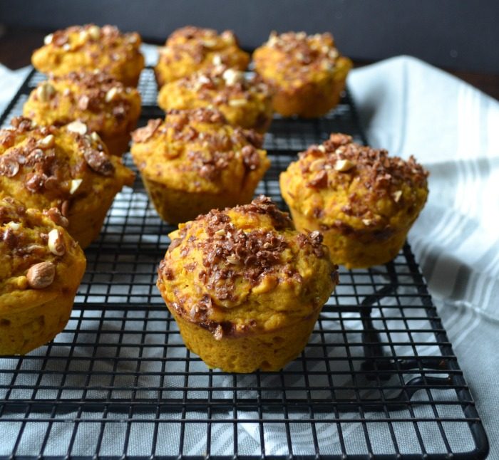 Pumpkin Carrot Praline Muffins