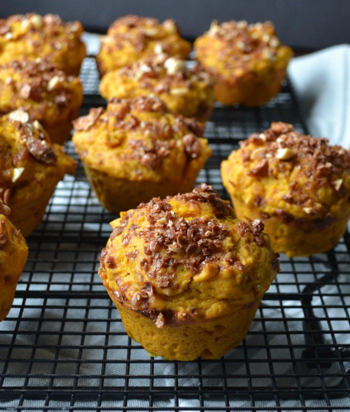 Pumpkin Carrot Praline Muffins