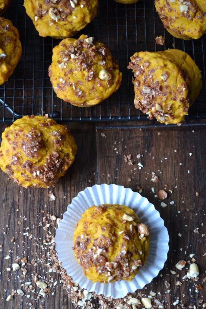 Pumpkin Carrot Praline Muffins