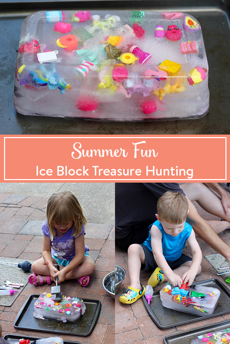 TheInspiredHome.org // Summer Fun: Ice Block Treasure Hunting. A great summer activity for kids of all ages to beat the summer heat.