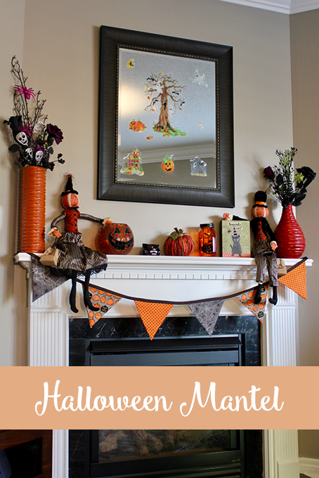 TheInspiredHome.org // DIY Halloween Mantel Ideas
