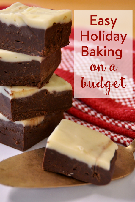 The Inspired Home // Easy Holiday Baking on a Budget No Fail Fudge