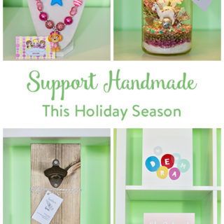 TheInspiredHome.org // Support Handmade for the Holidays featuring Whimsy & Kind, Reverie Gardens, Feather & Fern and Bubble & Sweet Designs