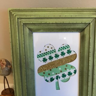TheInspiredHome.org // DIY Washi Tape Shamrock Art