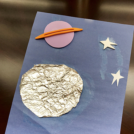 Space Crafts for Preschoolers: Tin Foil Moon • Space Crafts for