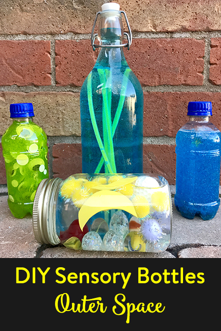 DIY Sensory Bottles: Outer Space Crafts • Glitter Sensory Bottles • The ...