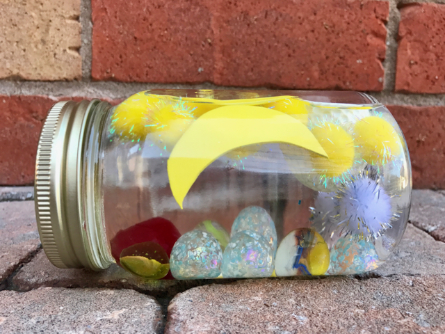 TheInspiredHome.org // DIY Sensory Bottles: Outer Space. Craft one of these simple sensory bottles from aliens to planets to glitter stars to glow in the dark!