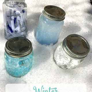TheInspiredHome.org // DIY Sensory Bottles: Winter. A variety of winter-themed sensory bottles for your baby or toddler to explore snowflakes, snow and more! A quick & simple dollar store craft.