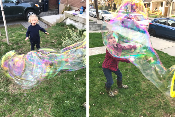 TheInspiredHome.org // Bubble Play Giant Bubbles