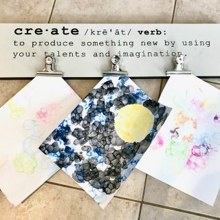 TheInspiredHome.org // Take that big jug of bubbles and do something different with it! Making bubble art is so much fun and so colourful! Your kids will love making a clean mess.